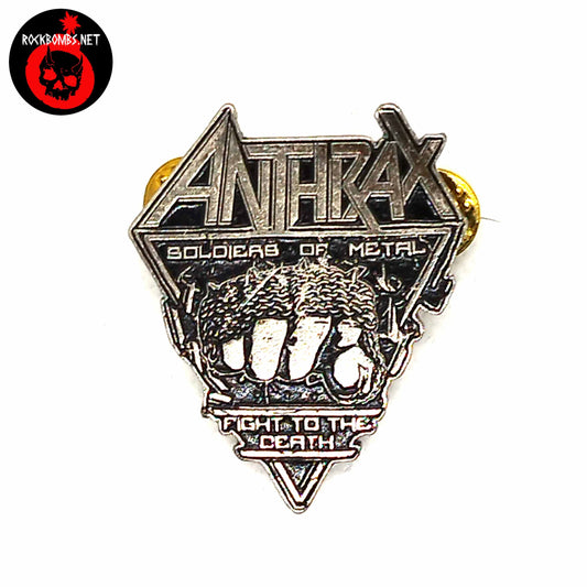 PIN ANTHRAX SOLDIERS OF METAL